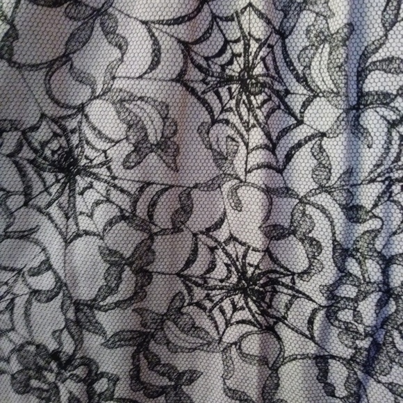 Iron Fist Black Widow Spiderweb Roses Dress - Picture 2 of 3